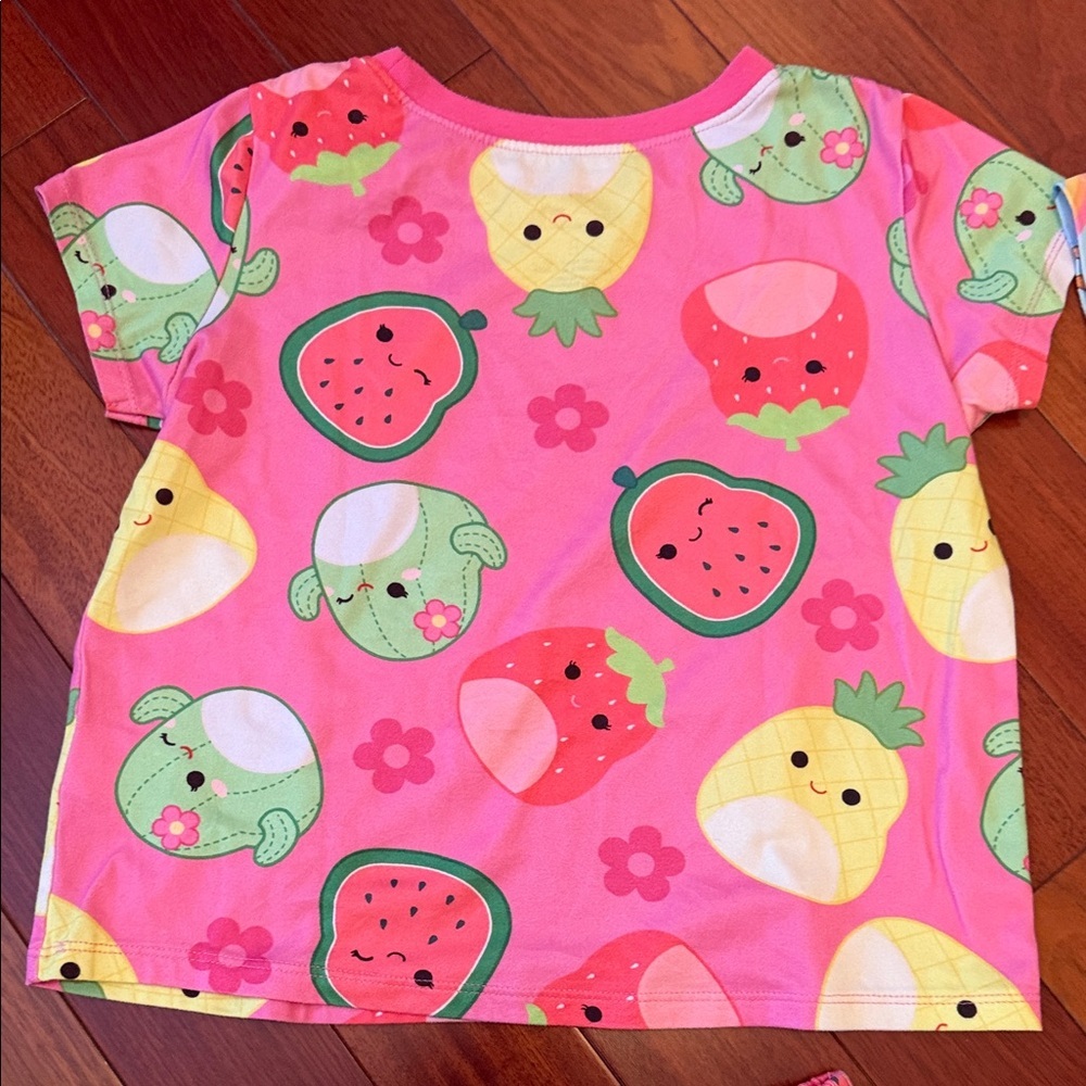 Kids Cartoon Pajama Set - Pink and Blue - Picture 11 of 14